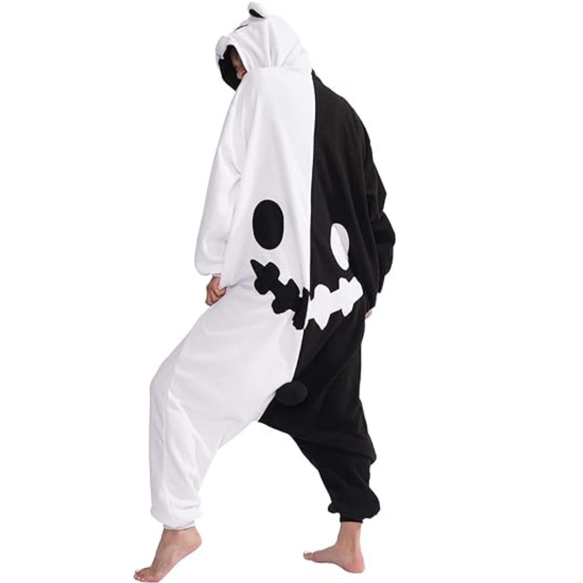 Monokuma Onesie For Women & Men Onesie Pajamas Halloween Outfit - pajamask