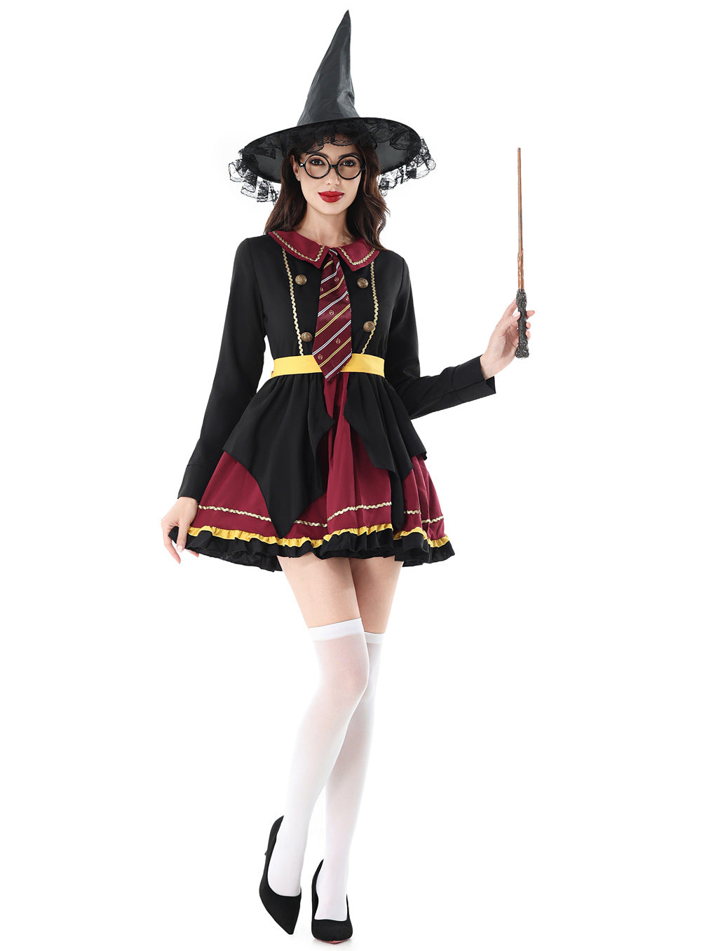 Kids Harry Potter Costume Set | Wizard Robe with Hat for Halloween & Stage
