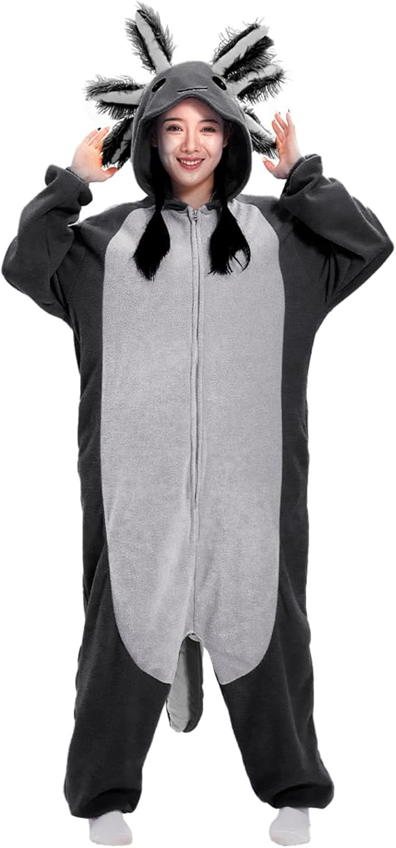 Axolotl Costume Halloween Cute Animal Onesies