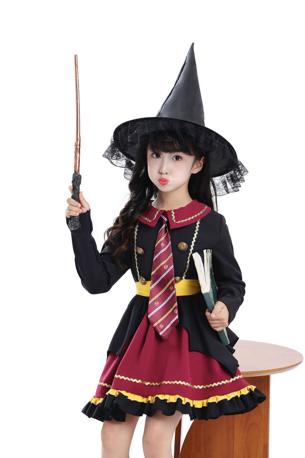 Kids Harry Potter Costume Set | Wizard Robe with Hat for Halloween & Stage