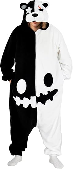 Monokuma Onesie For Women & Men Onesie Pajamas Halloween Outfit