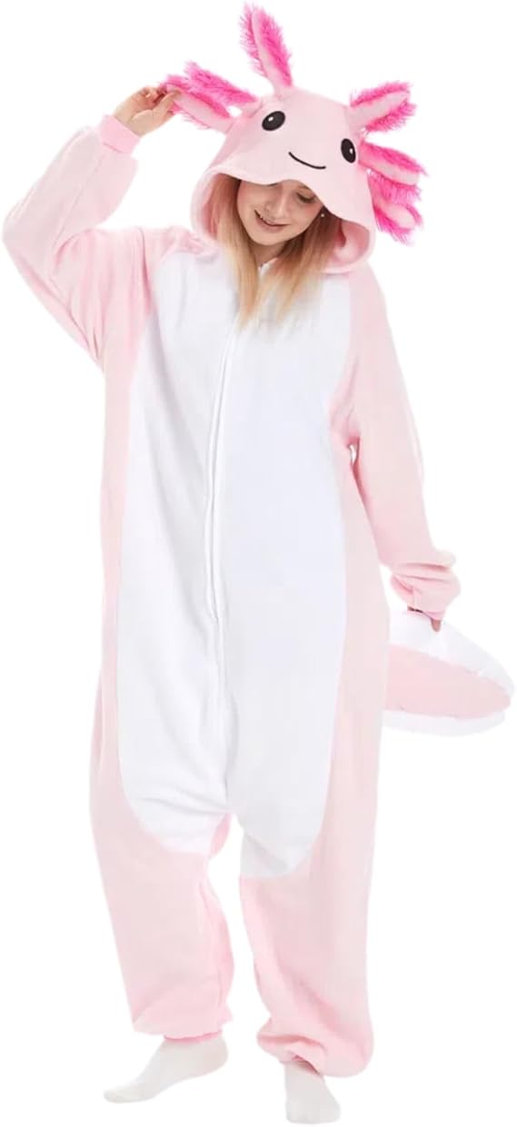 Axolotl Costume Halloween Cute Animal Onesies