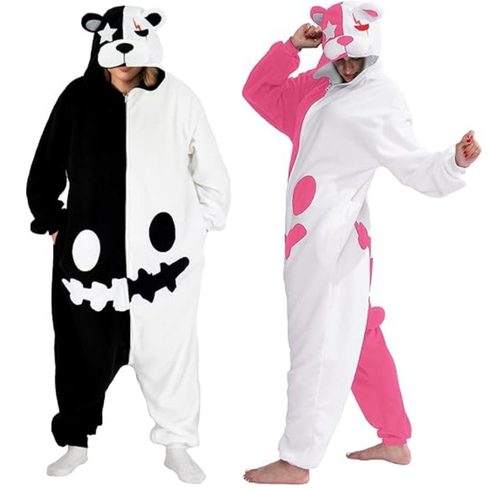 Monokuma Onesie For Women & Men Onesie Pajamas Halloween Outfit