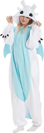 Unisex Adult Hooded One Piece Halloween Costumes Pajamas Set