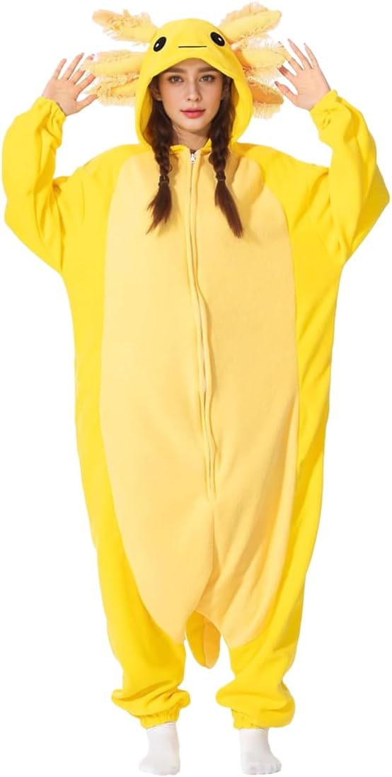 Axolotl Costume Halloween Cute Animal Onesies