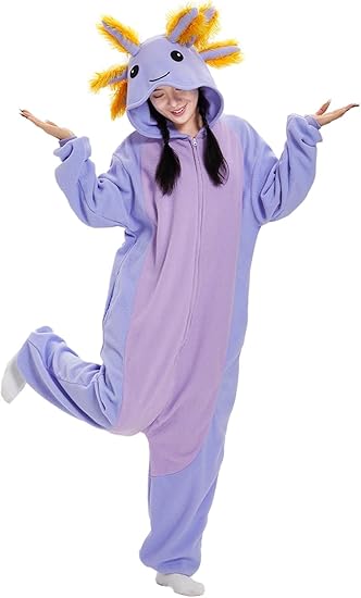 Axolotl Costume Halloween Cute Animal Onesies