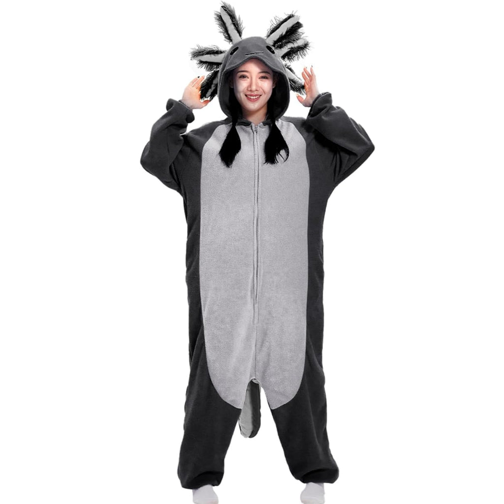 Unique Halloween Costume Ideas Axolotl Onesie for Women & Ladies - pajamask