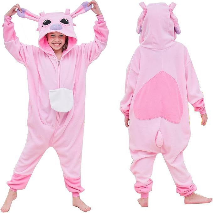 Stitch & Angel Onesie Pajamas for Kids Cute Halloween Costumes