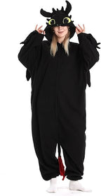 Unisex Adult Hooded One Piece Halloween Costumes Pajamas Set