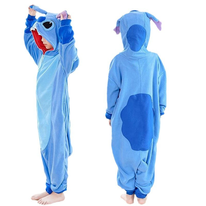 Stitch & Angel Onesie Pajamas for Kids Cute Halloween Costumes
