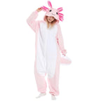 Unique Halloween Costume Ideas Axolotl Onesie for Women & Ladies - pajamask
