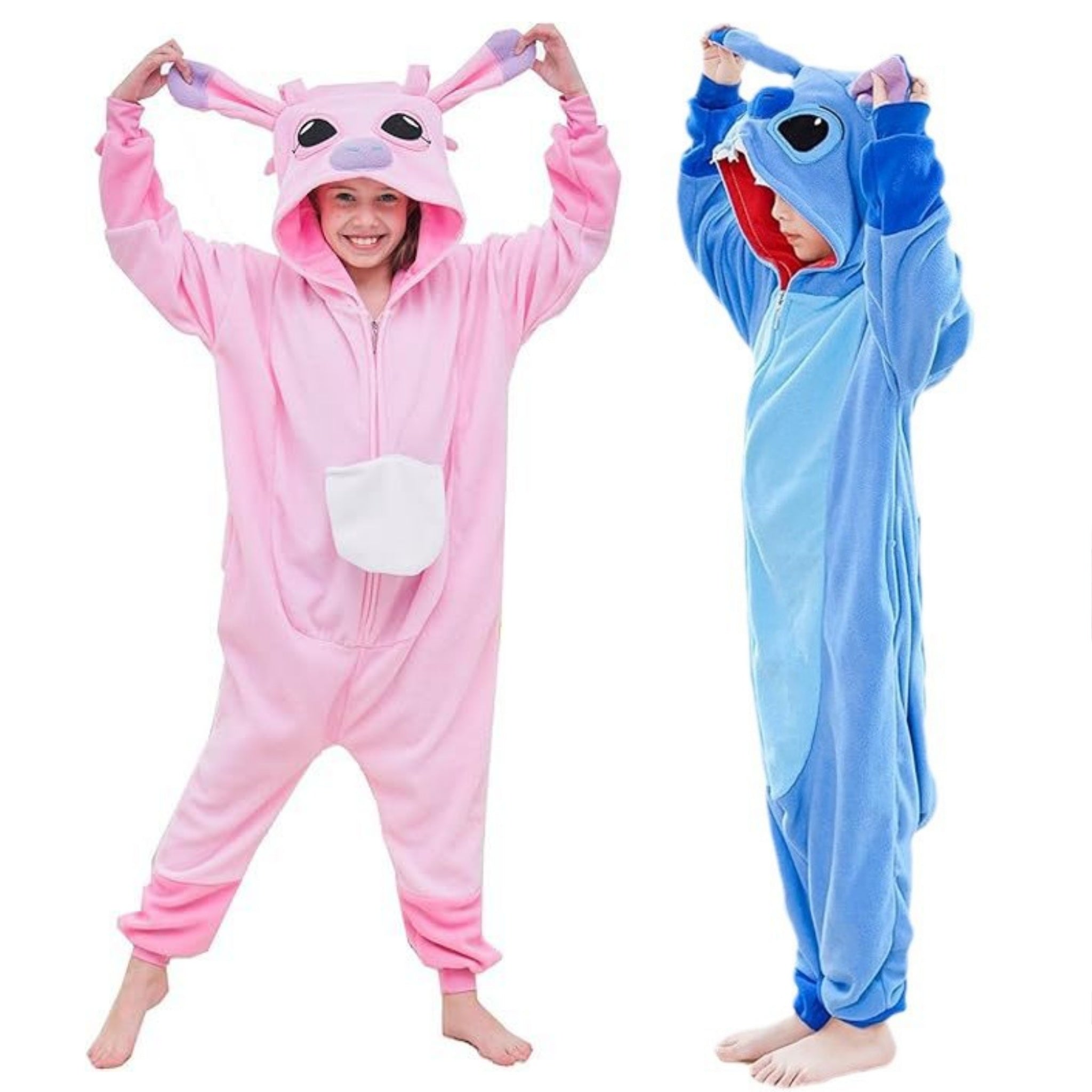 Stitch & Angel Onesie Pajamas for Kids Cute Halloween Costumes