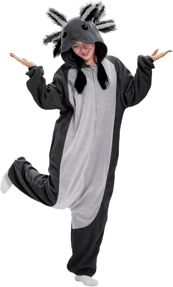 Axolotl Costume Halloween Cute Animal Onesies