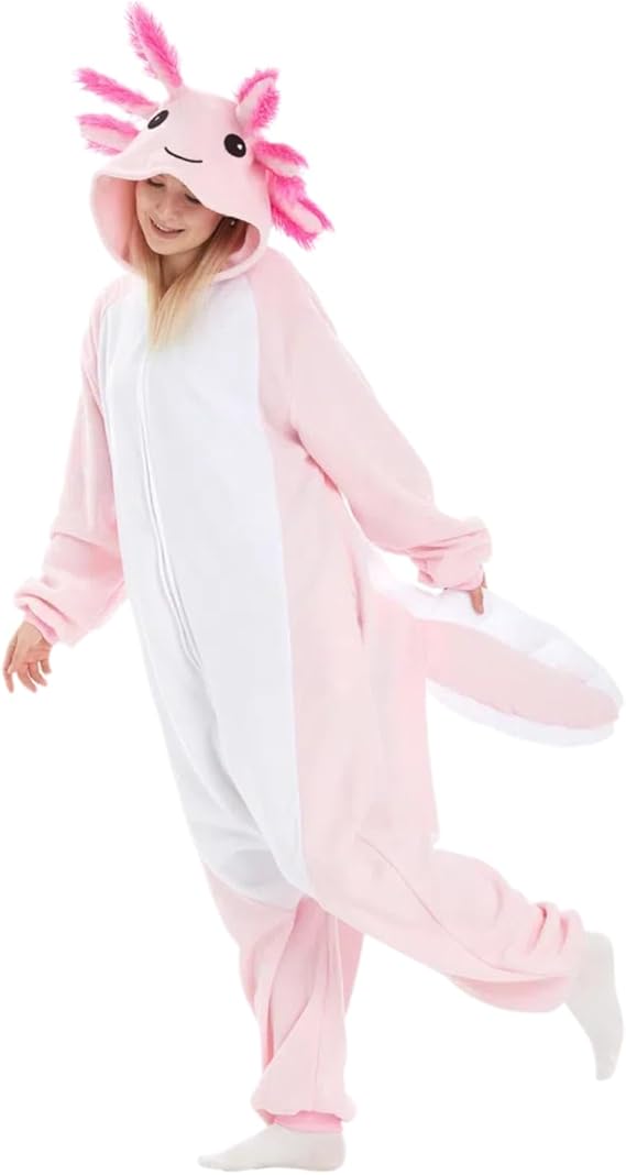 Axolotl Costume Halloween Cute Animal Onesies