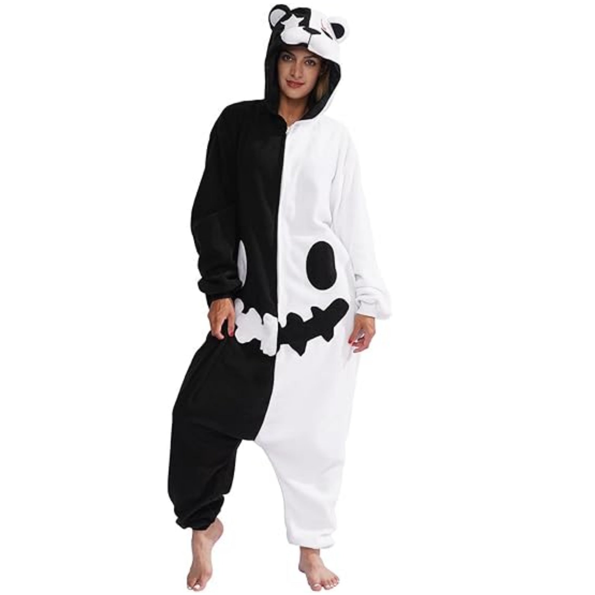 Monokuma Onesie For Women & Men Onesie Pajamas Halloween Outfit