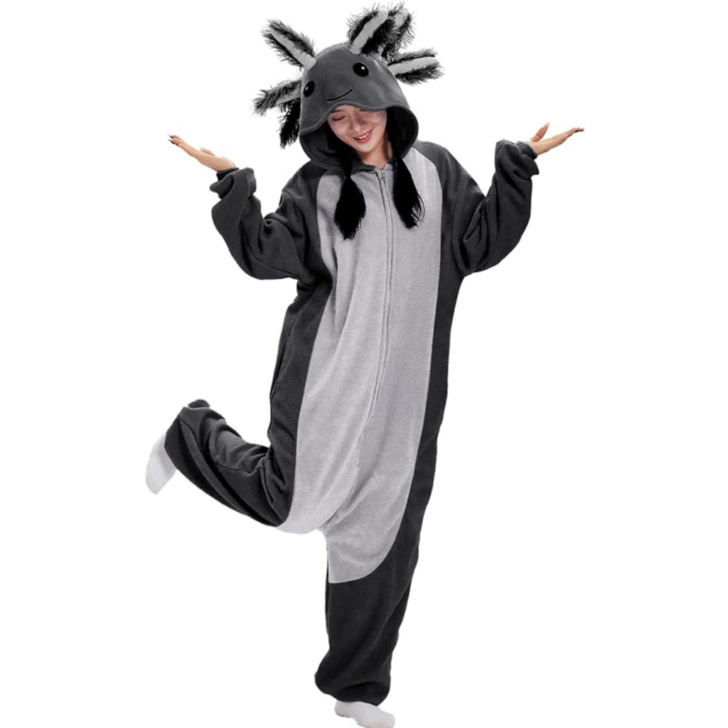 Unique Halloween Costume Ideas Axolotl Onesie for Women & Ladies - pajamask