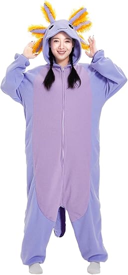Axolotl Costume Halloween Cute Animal Onesies