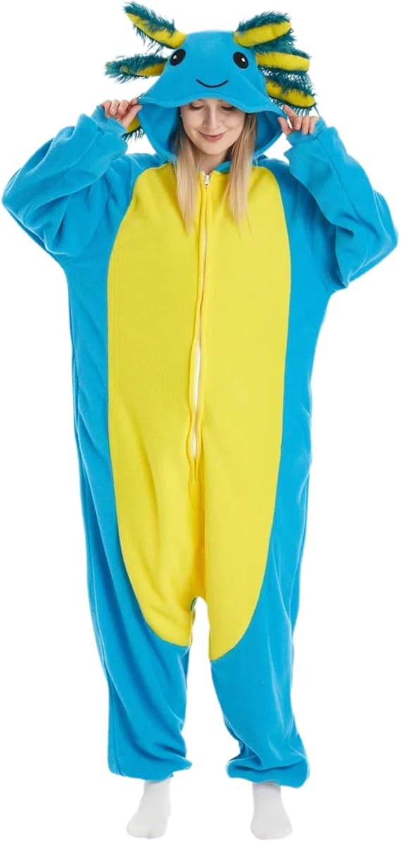 Axolotl Costume Halloween Cute Animal Onesies