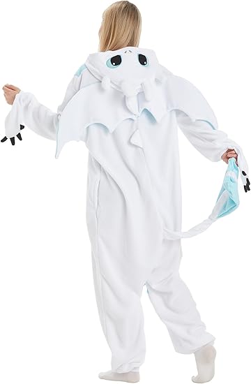 Unisex Adult Hooded One Piece Halloween Costumes Pajamas Set