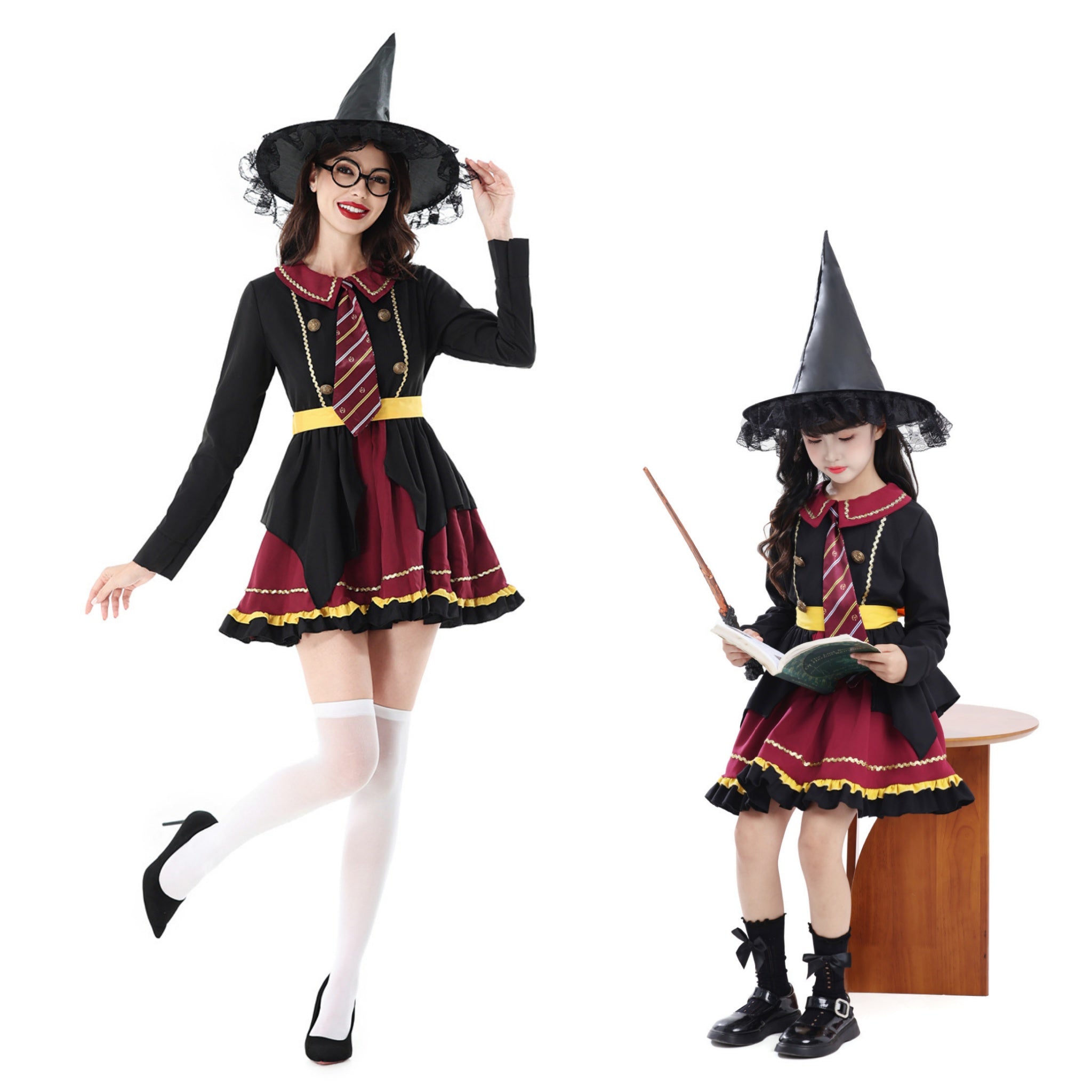Kids Harry Potter Costume Set | Wizard Robe with Hat for Halloween & Stage