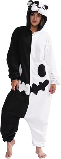 Monokuma Onesie For Women & Men Onesie Pajamas Halloween Outfit