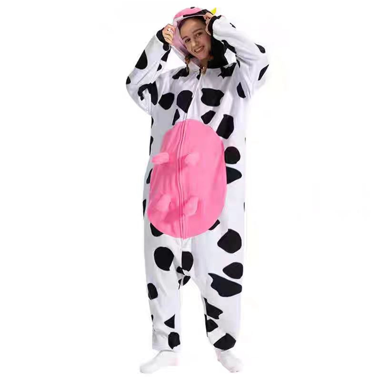 Adult Animal Onesie Pajamas for Men & Women - Unisex Halloween Cosplay Costume, One-Piece Sleepwear