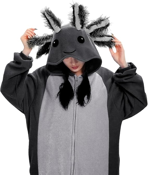 Axolotl Costume Halloween Cute Animal Onesies
