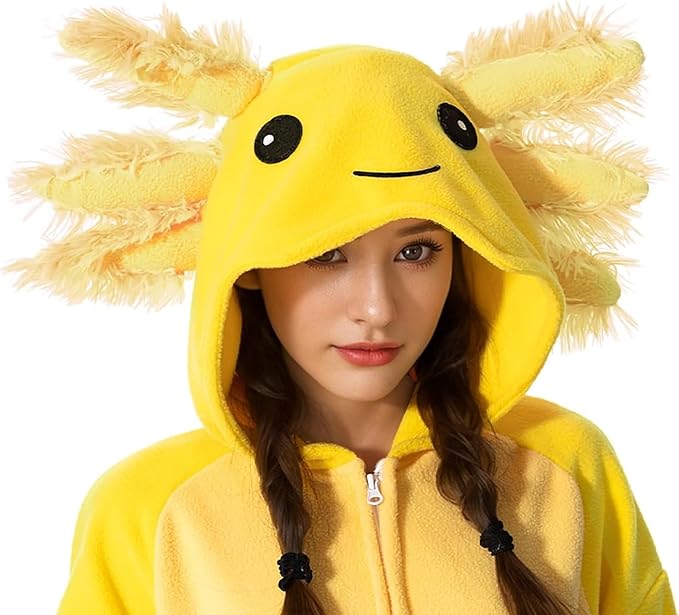 Axolotl Costume Halloween Cute Animal Onesies