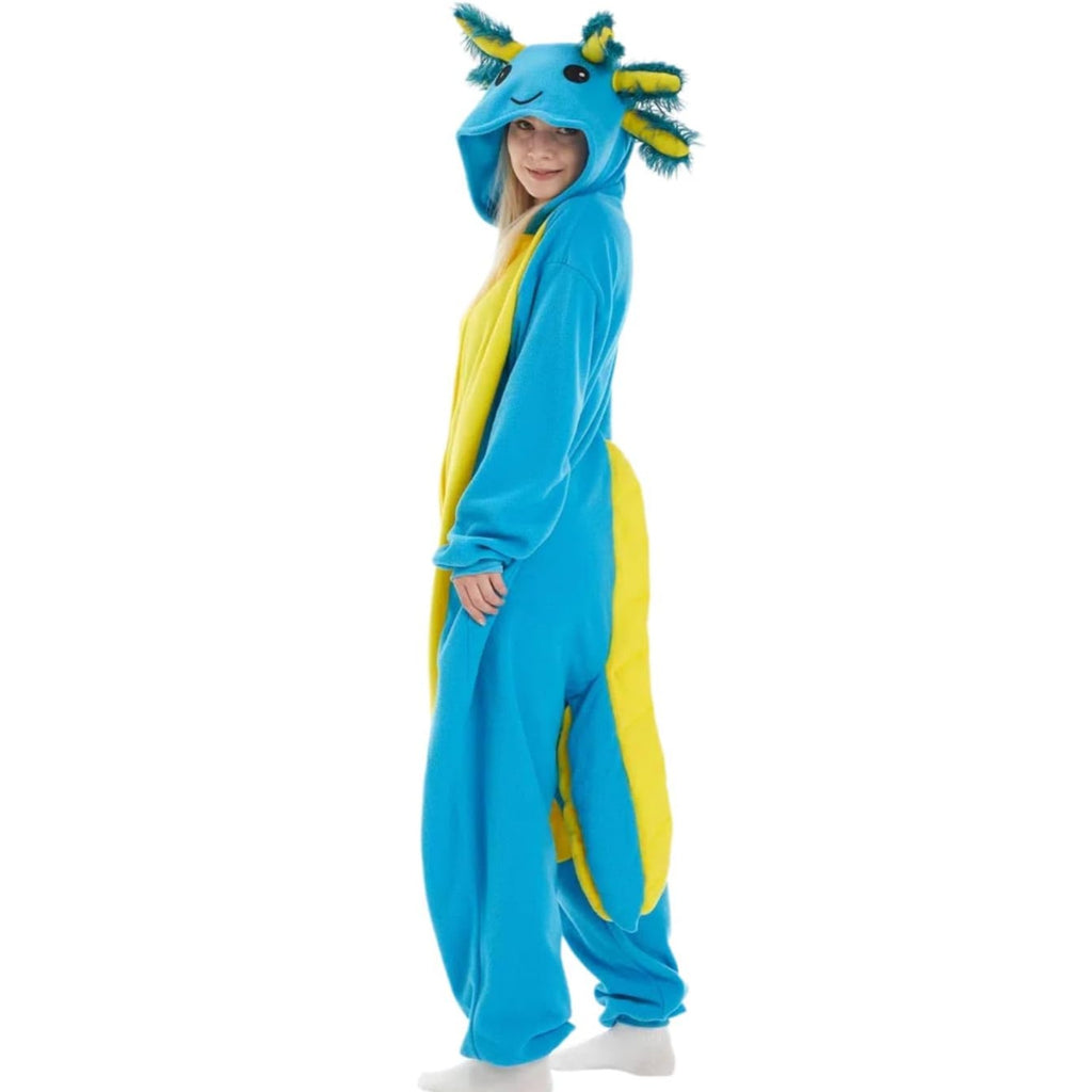 Unique Halloween Costume Ideas Axolotl Onesie for Women & Ladies - pajamask