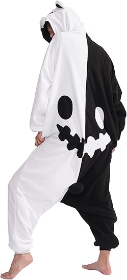 Monokuma Onesie For Women & Men Onesie Pajamas Halloween Outfit