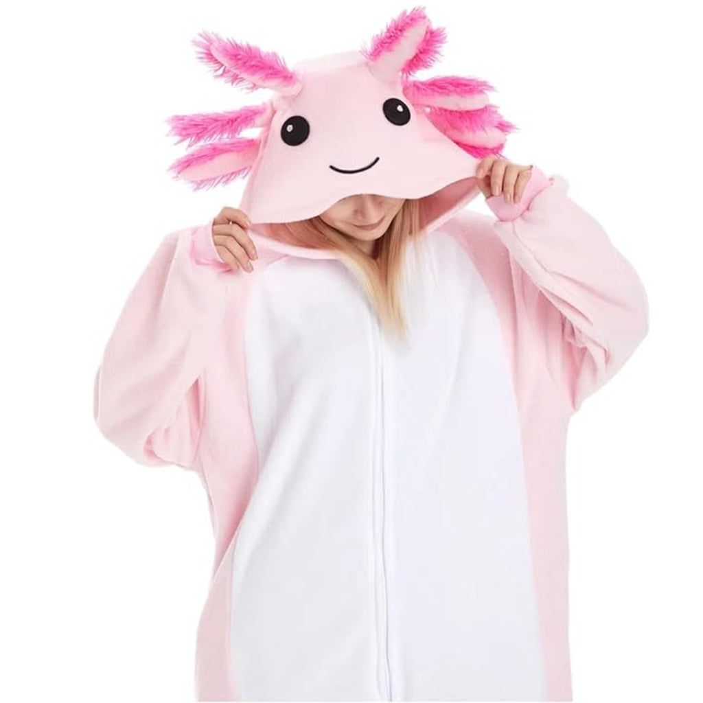 Unique Halloween Costume Ideas Axolotl Onesie for Women & Ladies - pajamask