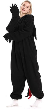 Unisex Adult Hooded One Piece Halloween Costumes Pajamas Set