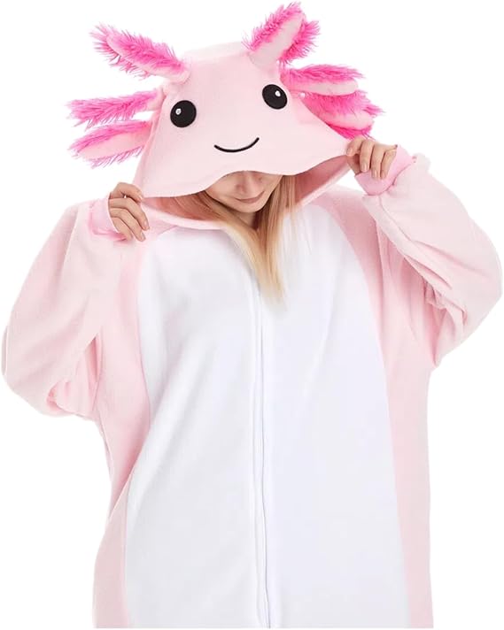 Axolotl Costume Halloween Cute Animal Onesies
