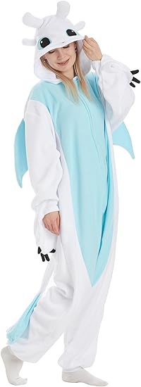 Unisex Adult Hooded One Piece Halloween Costumes Pajamas Set