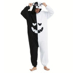 Monokuma Onesie For Women & Men Onesie Pajamas Halloween Outfit - pajamask