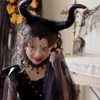 Girls Medieval Halloween Costume & Black Boots | Stage Show Dress