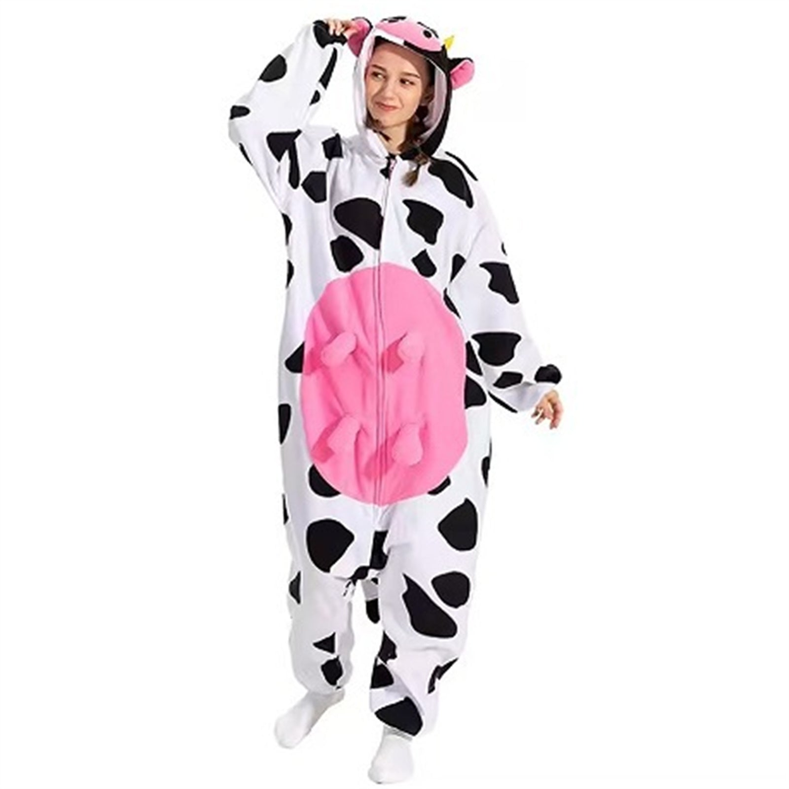 Adult Animal Onesie Pajamas for Men & Women - Unisex Halloween Cosplay Costume, One-Piece Sleepwear