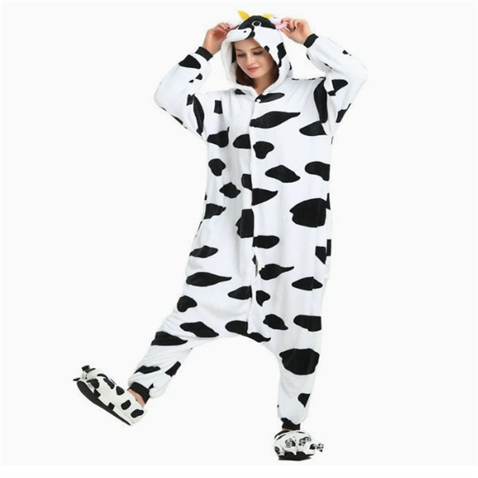 Adult Animal Onesie Pajamas for Men & Women - Unisex Halloween Cosplay Costume, One-Piece Sleepwear
